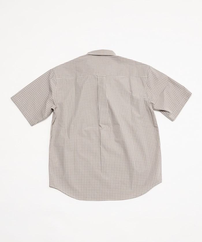 FREAK'S STORE Relaxed Fit Typewriter Regular Collar Short Sleeve Check Shirt 短袖格紋襯衫