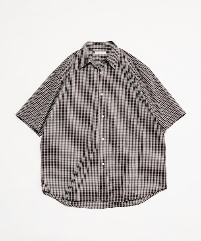 FREAK'S STORE Relaxed Fit Typewriter Regular Collar Short Sleeve Check Shirt 短袖格紋襯衫