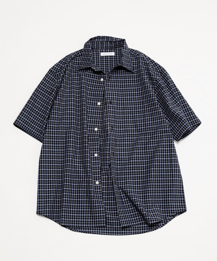 FREAK'S STORE Relaxed Fit Typewriter Regular Collar Short Sleeve Check Shirt 短袖格紋襯衫