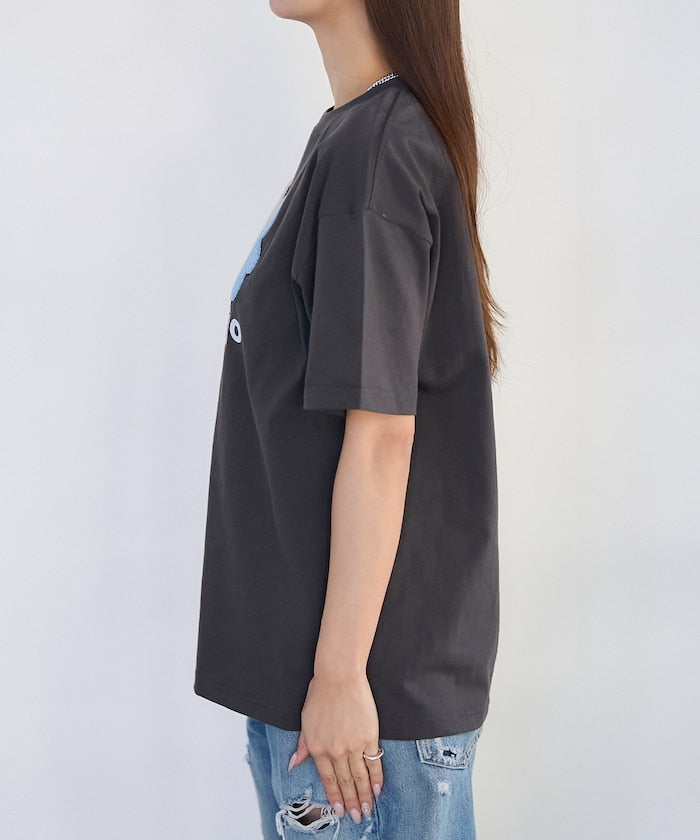 PUBLUX 限定 mojojojo 藝術刺繡短袖 T 恤