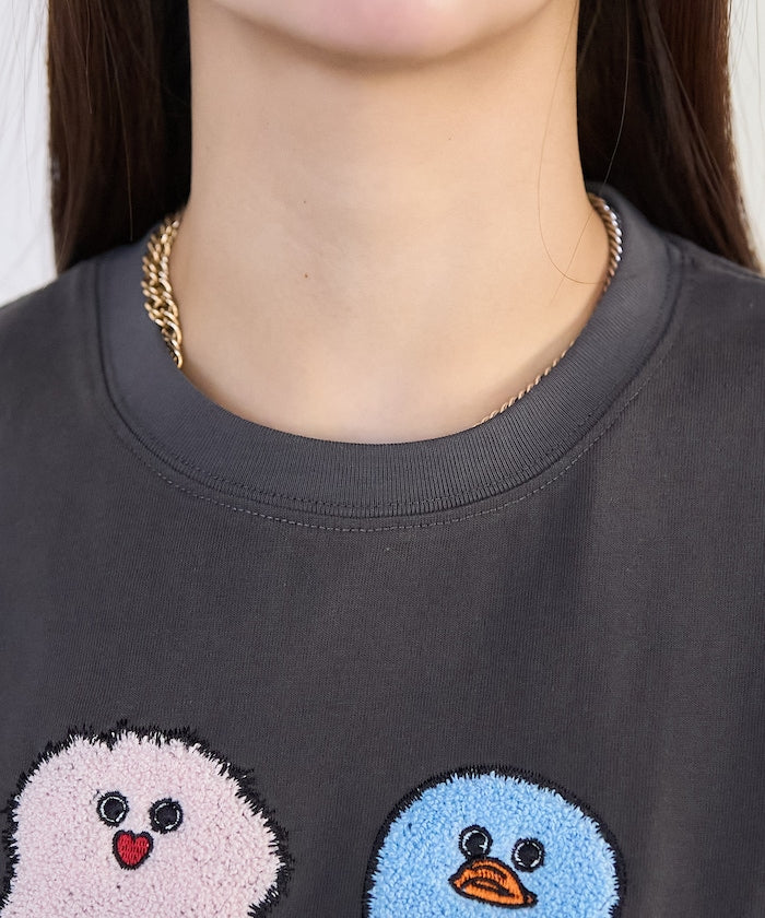 PUBLUX 限定 mojojojo 藝術刺繡短袖 T 恤