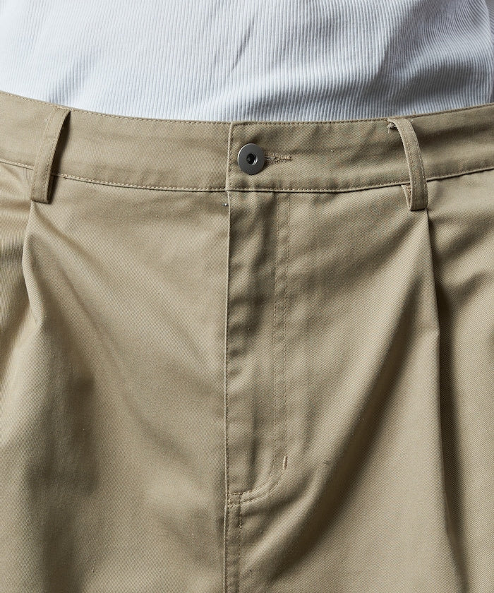 限定款 PUBLUX 打褶斜紋休閒長褲