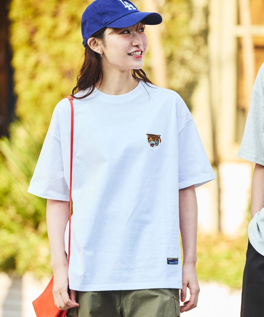 FREAK'S STORE 寬版動物刺繡圓領短袖T恤上衣