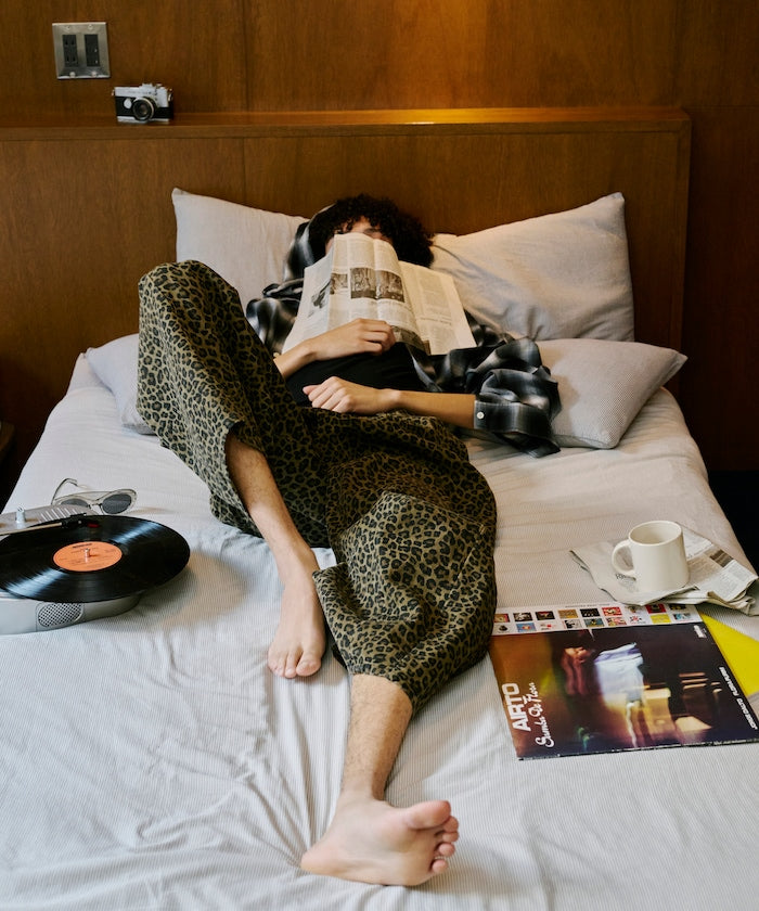 限定款 PUBLUX 打褶斜紋休閒長褲