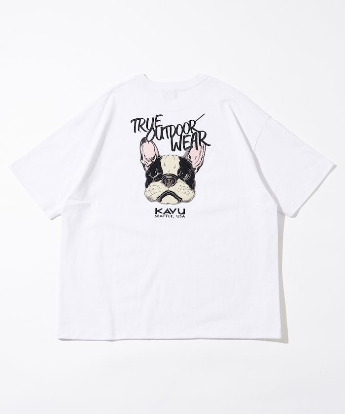 KAVU × FREAK'S STORE 聯名限定款 動物圖騰寬版短袖T恤上衣