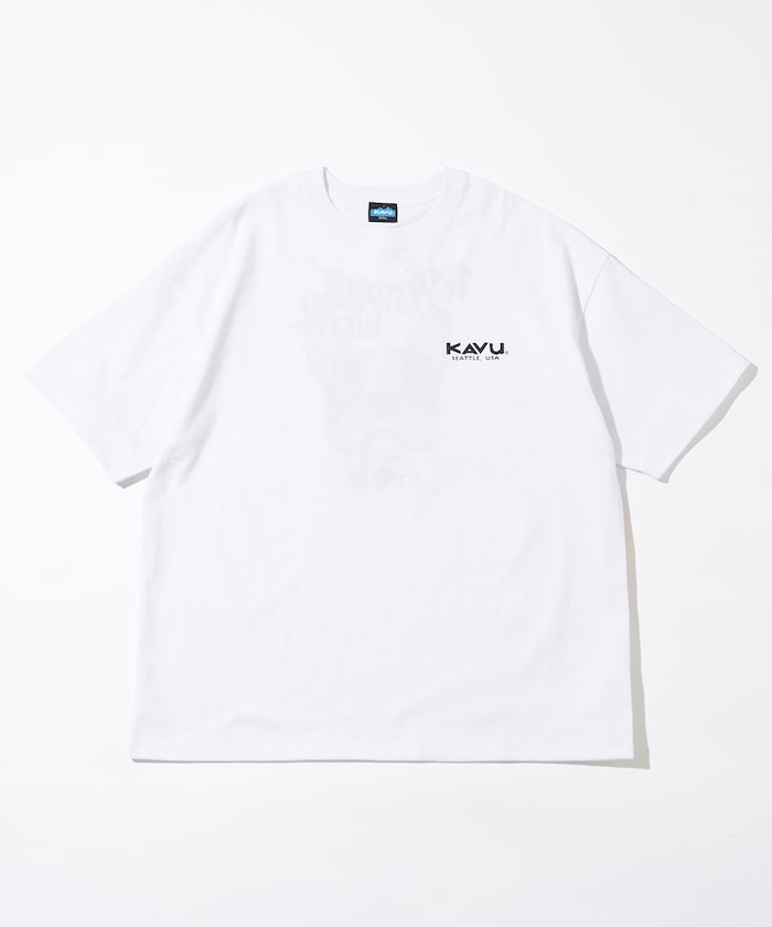 KAVU × FREAK'S STORE 聯名限定款 動物圖騰寬版短袖T恤上衣