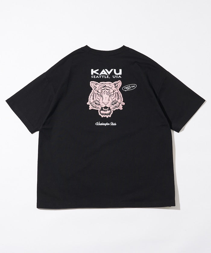 KAVU × FREAK'S STORE 聯名限定款 動物圖騰寬版短袖T恤上衣