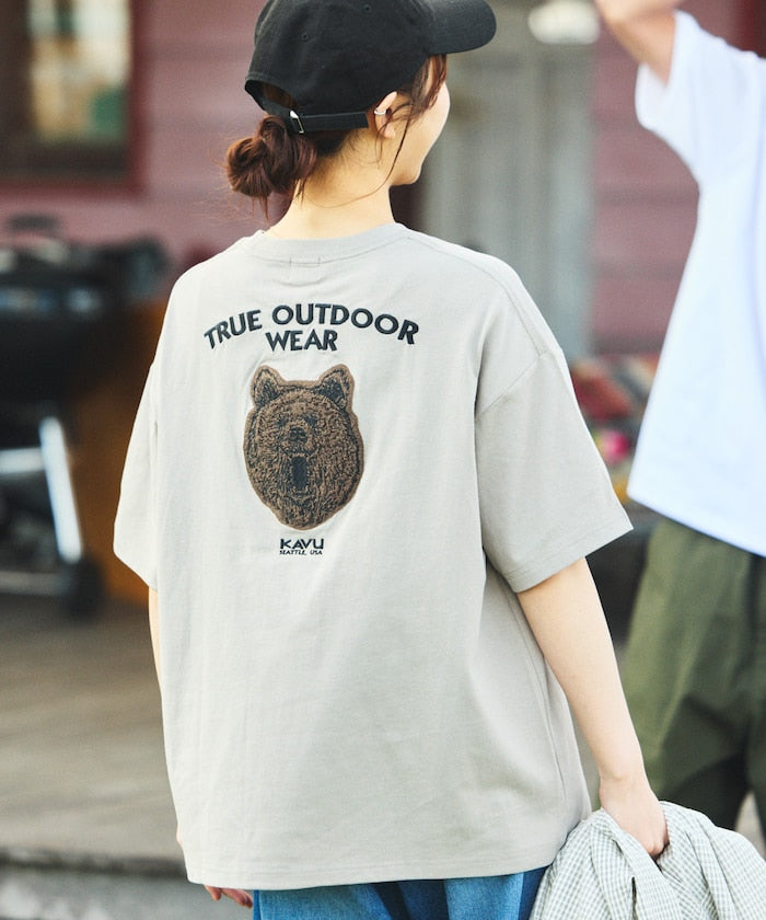 KAVU × FREAK'S STORE 聯名限定款 動物圖騰寬版短袖T恤上衣