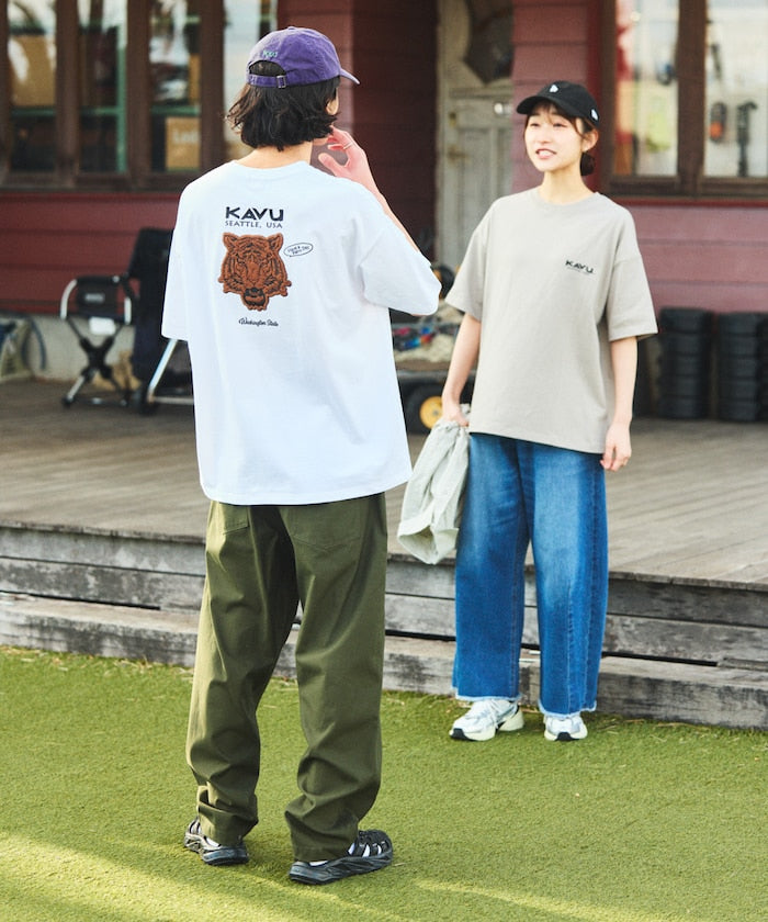 KAVU × FREAK'S STORE 聯名限定款 動物圖騰寬版短袖T恤上衣