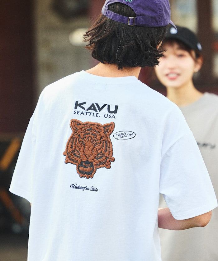 KAVU × FREAK'S STORE 聯名限定款 動物圖騰寬版短袖T恤上衣