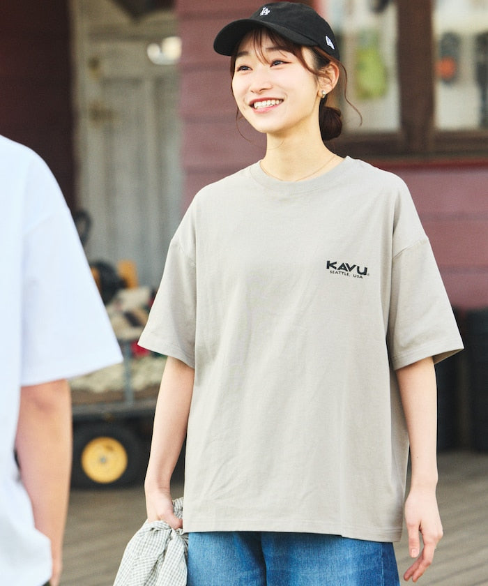KAVU × FREAK'S STORE 聯名限定款 動物圖騰寬版短袖T恤上衣