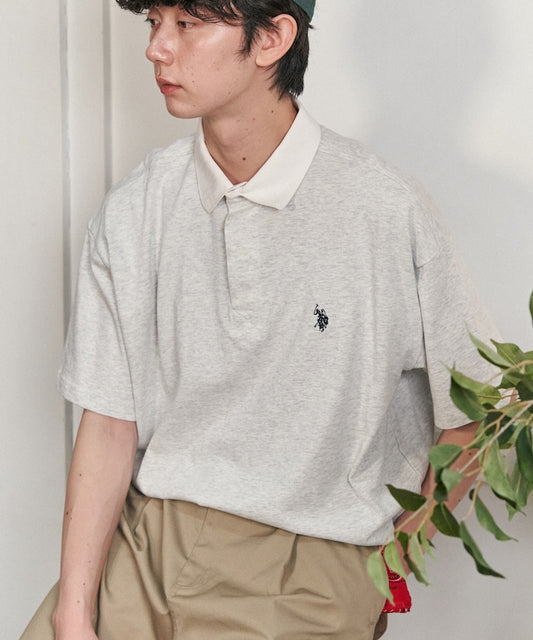 U.S. POLO ASSN. Custom-made embroidered rugby shirt 簡約刺繡Polo衫