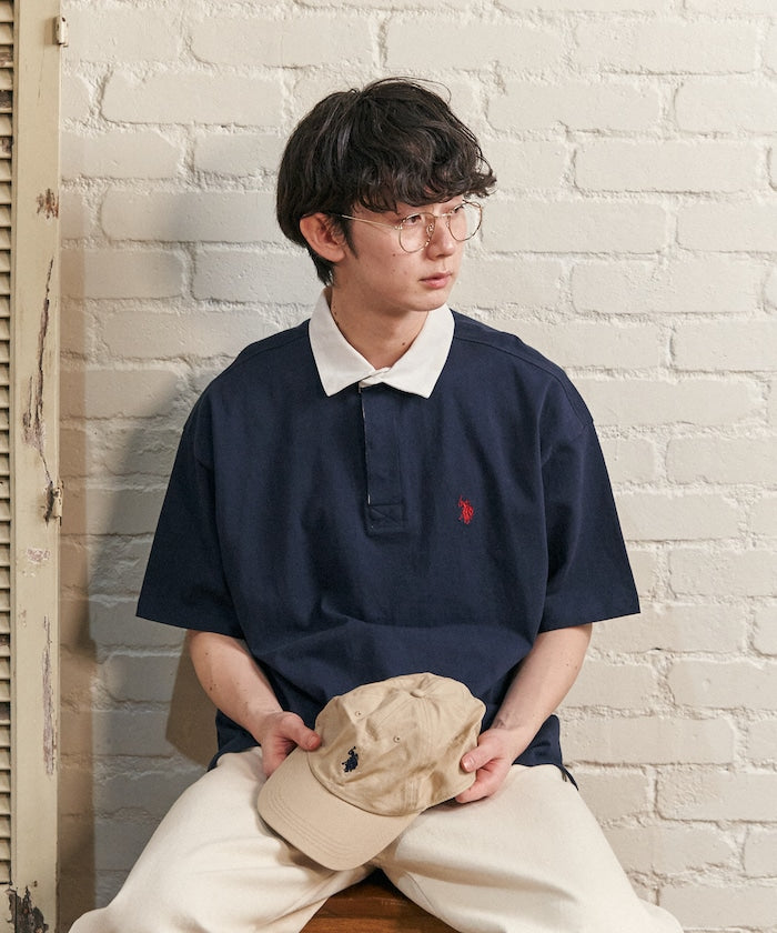 U.S. POLO ASSN. Custom-made embroidered rugby shirt 簡約刺繡Polo衫