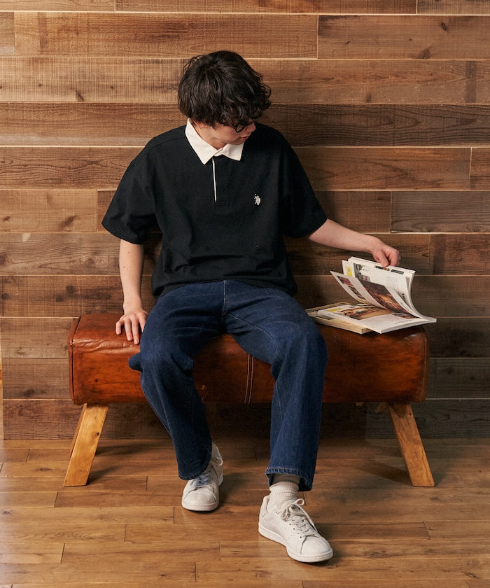 U.S. POLO ASSN. Custom-made embroidered rugby shirt 簡約刺繡Polo衫