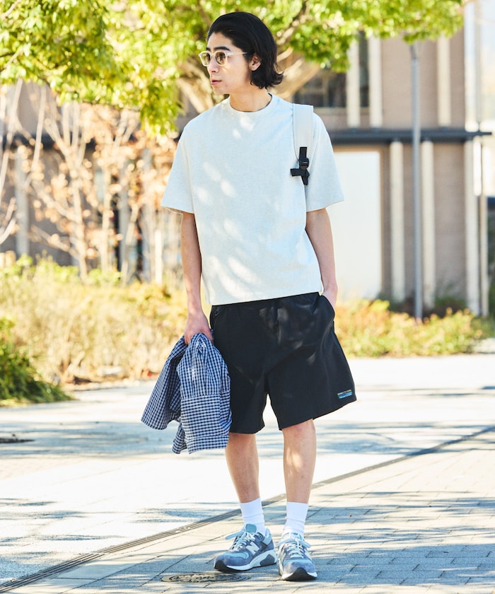 FREAK'S STORE Cotton nylon packable easy shorts 可收納休閒短褲