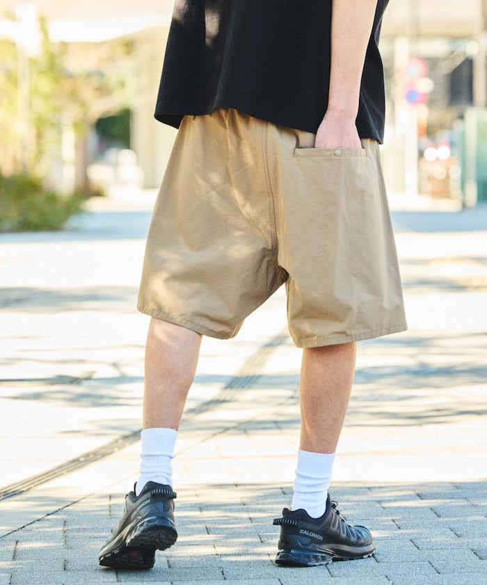 FREAK'S STORE Cotton nylon packable easy shorts 可收納休閒短褲