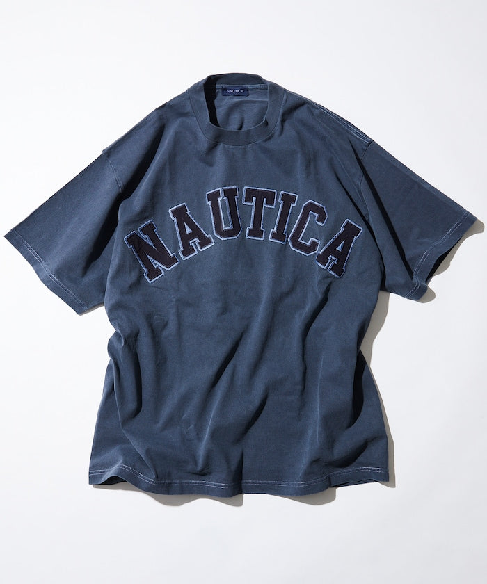 NAUTICA Pigment Dyed Arch Logo S/S Tee 復古染色拱形LOGO短袖T恤上衣