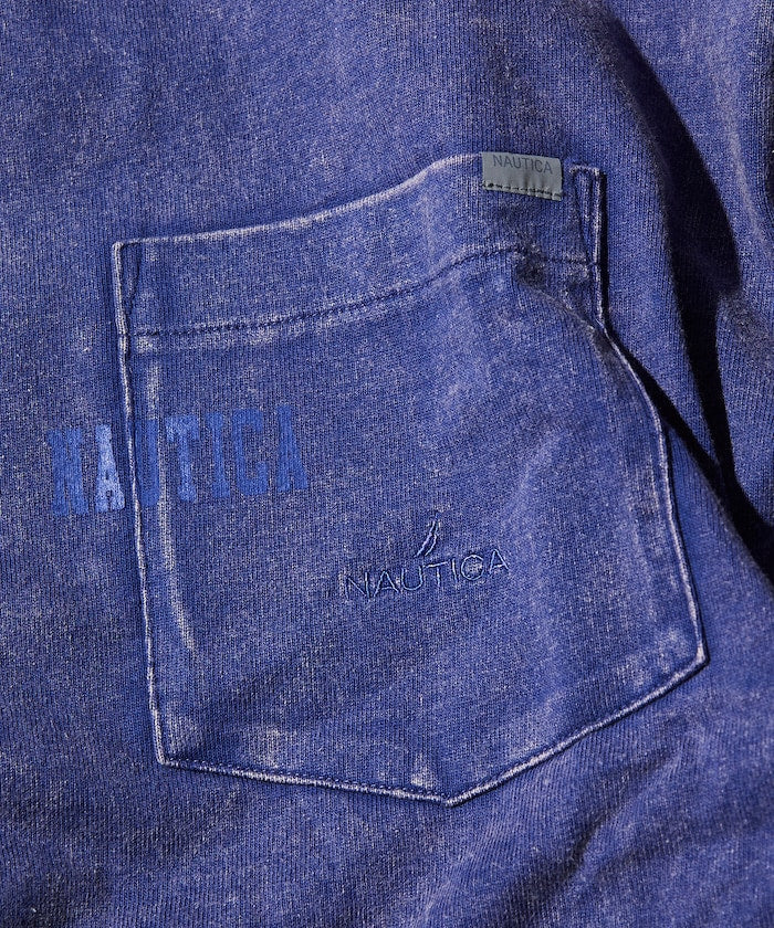 NAUTICA Bleach Washed Hidden Logo S/S PKT Tee 漂染隱藏LOGO短袖口袋T恤上衣