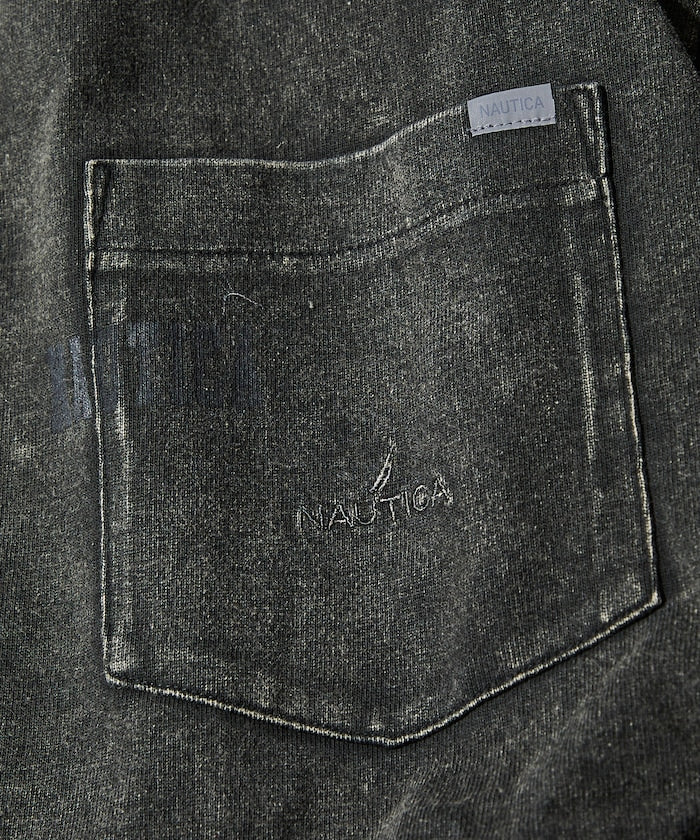 NAUTICA Bleach Washed Hidden Logo S/S PKT Tee 漂染隱藏LOGO短袖口袋T恤上衣