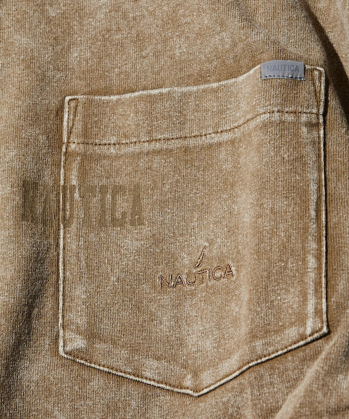 NAUTICA Bleach Washed Hidden Logo S/S PKT Tee 漂染隱藏LOGO短袖口袋T恤上衣