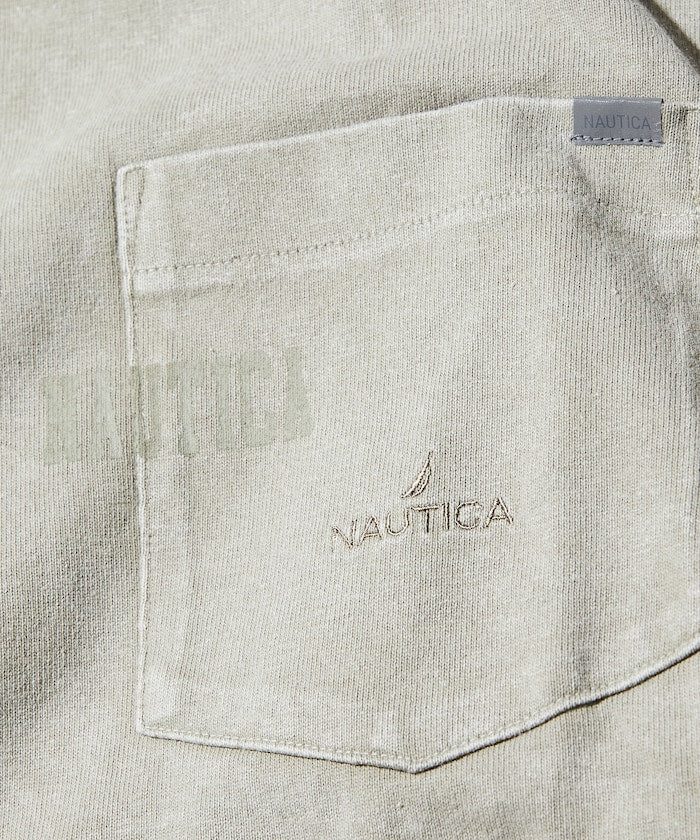 NAUTICA Bleach Washed Hidden Logo S/S PKT Tee 漂染隱藏LOGO短袖口袋T恤上衣