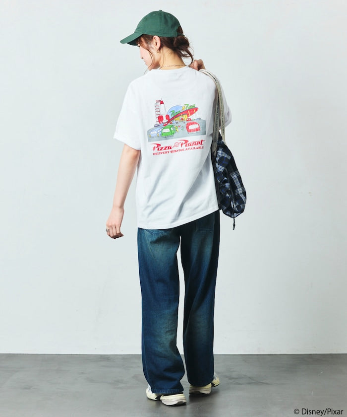 FREAK'S STORE x TOY STORY Big Silhouette Back Print Crew Neck T-Shirt / Pizza Planet 印花短袖T恤