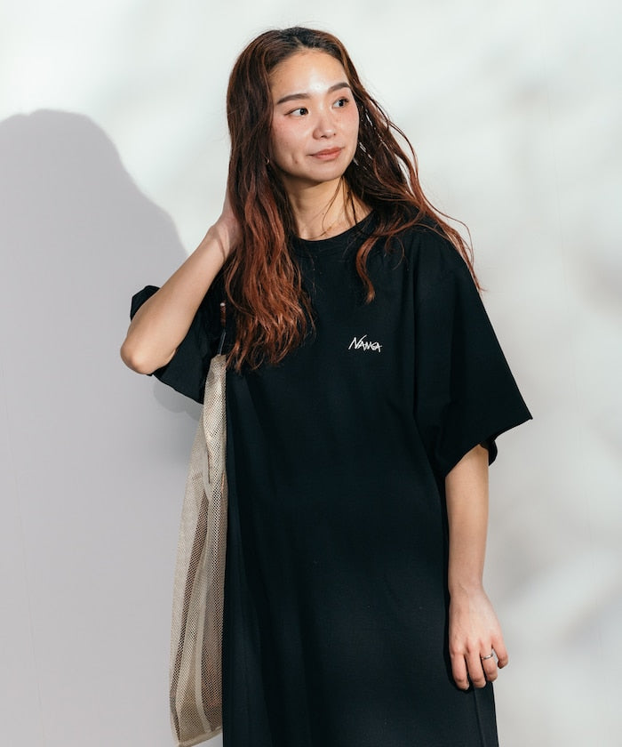 NANGA 刺繡短袖連身裙