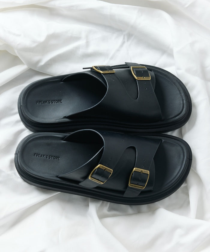 FREAK'S STORE Double monk strap slide Sandal 雙扣厚底涼鞋