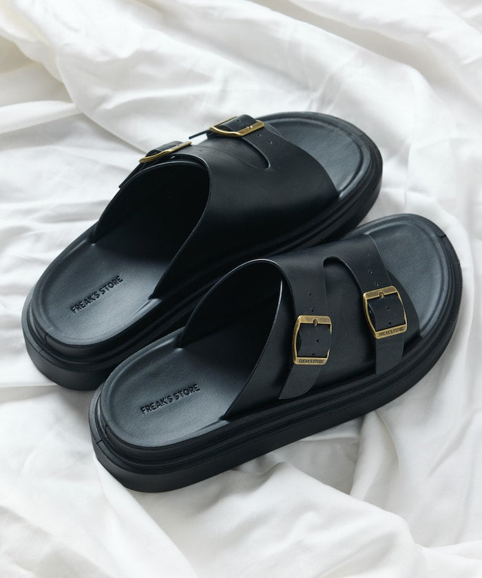 FREAK'S STORE Double monk strap slide Sandal 雙扣厚底涼鞋