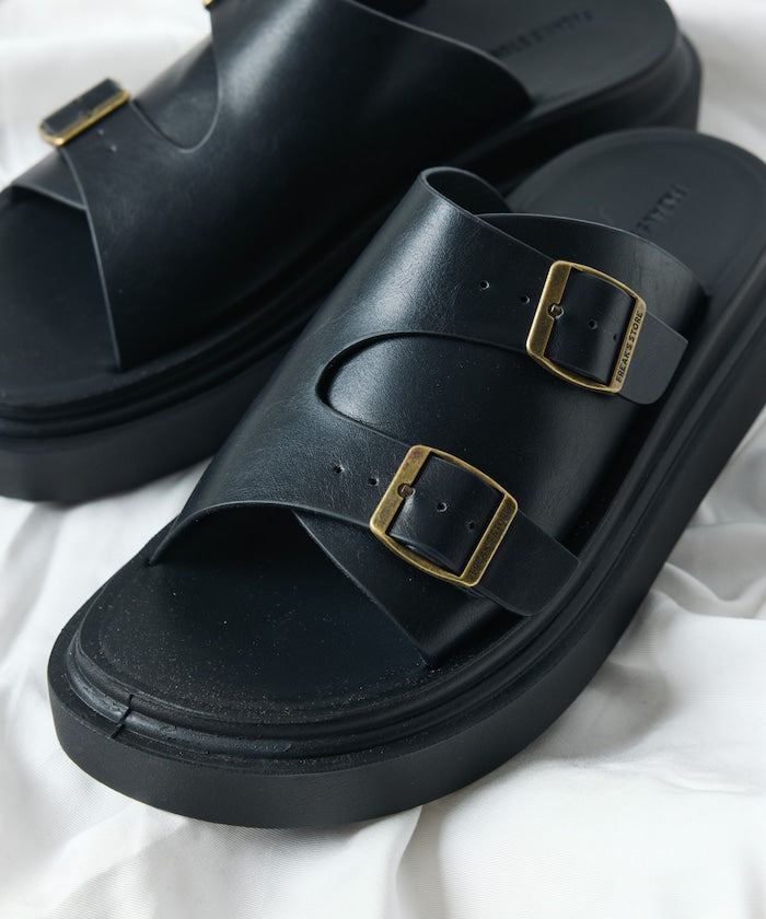 FREAK'S STORE Double monk strap slide Sandal 雙扣厚底涼鞋