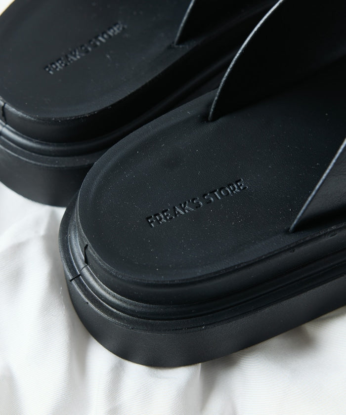FREAK'S STORE Double monk strap slide Sandal 雙扣厚底涼鞋