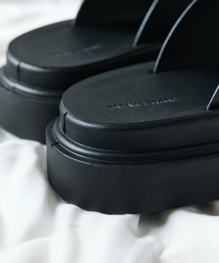 FREAK'S STORE Double monk strap slide Sandal 雙扣厚底涼鞋