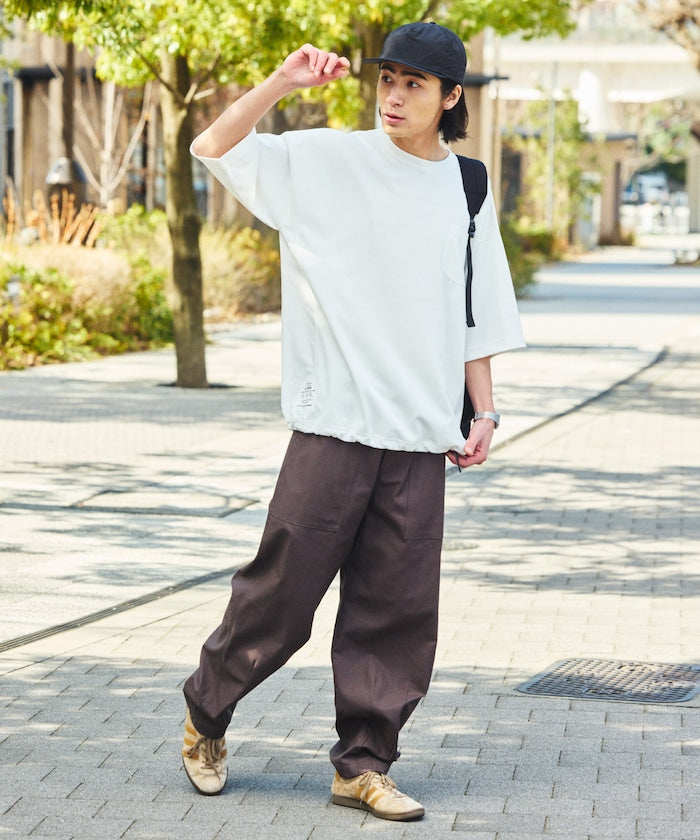 FREAK'S STORE Drymix® 寬版拼接短袖T恤上衣