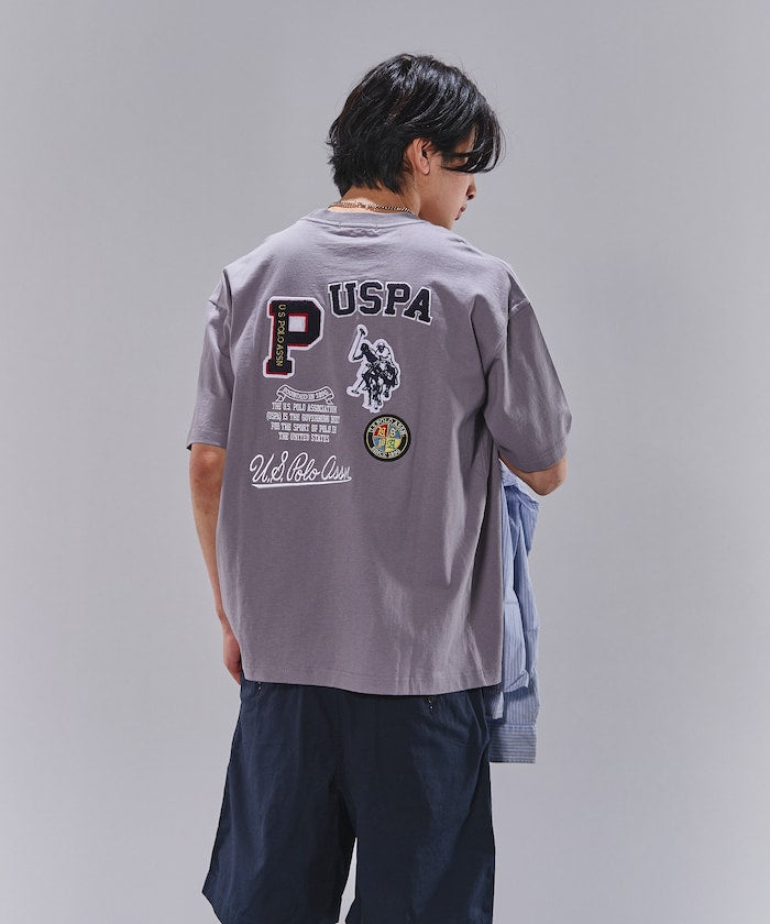 U.S. POLO ASSN. Special order patch logo embroidered T-shirt 限定標誌刺繡短袖T恤