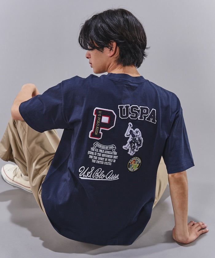 U.S. POLO ASSN. Special order patch logo embroidered T-shirt 限定標誌刺繡短袖T恤