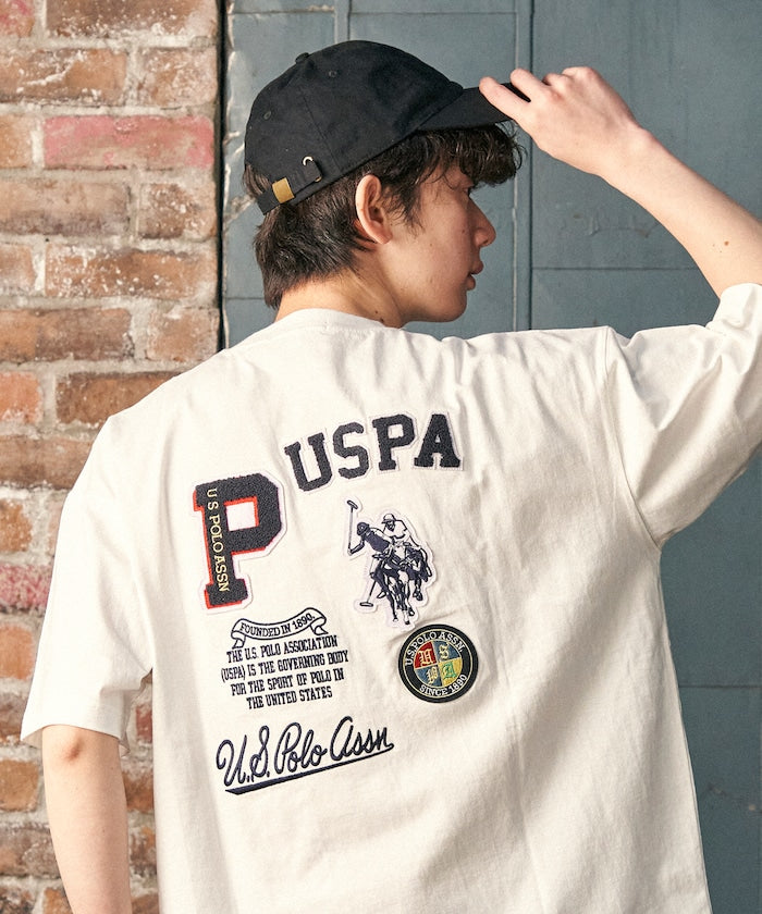 U.S. POLO ASSN. Special order patch logo embroidered T-shirt 限定標誌刺繡短袖T恤