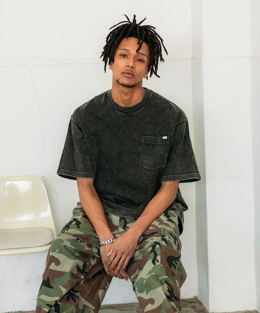 NAUTICA Bleach Washed Hidden Logo S/S PKT Tee 漂染隱藏LOGO短袖口袋T恤上衣