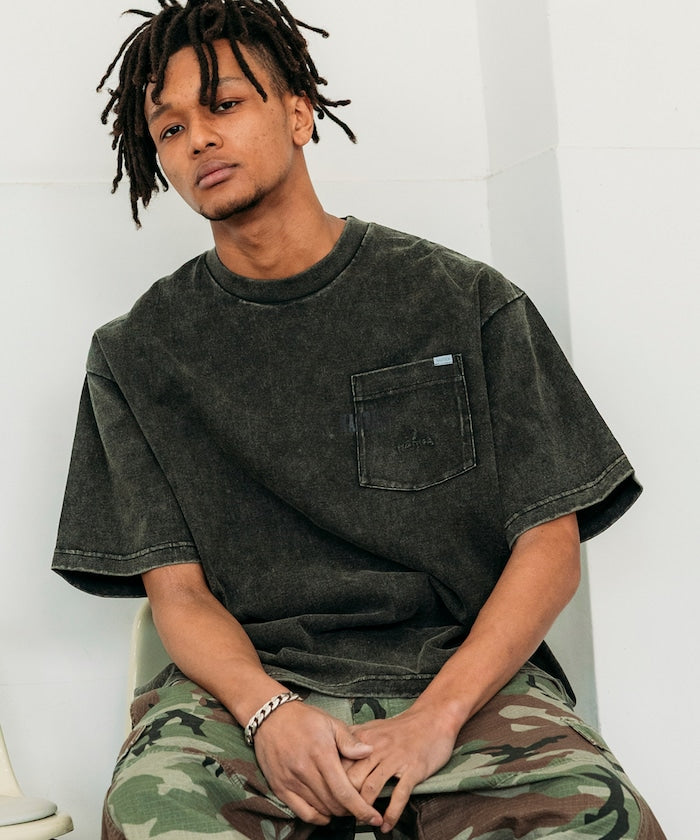 NAUTICA Bleach Washed Hidden Logo S/S PKT Tee 漂染隱藏LOGO短袖口袋T恤上衣