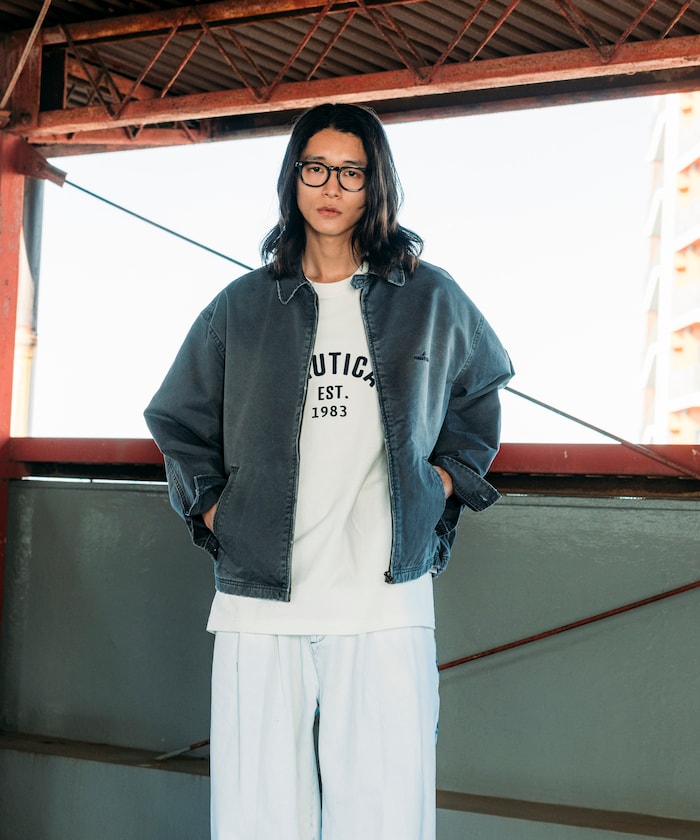 NAUTICA Garments Dyed Chino Zip Blouson SS 染色卡其布拉鍊短版外套 SS