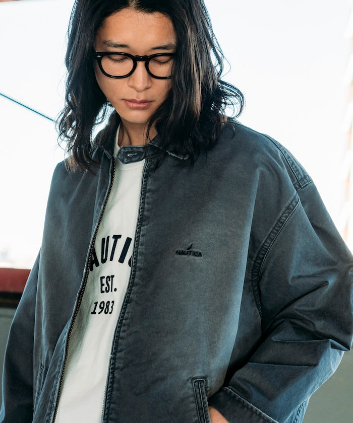 NAUTICA Garments Dyed Chino Zip Blouson SS 染色卡其布拉鍊短版外套 SS