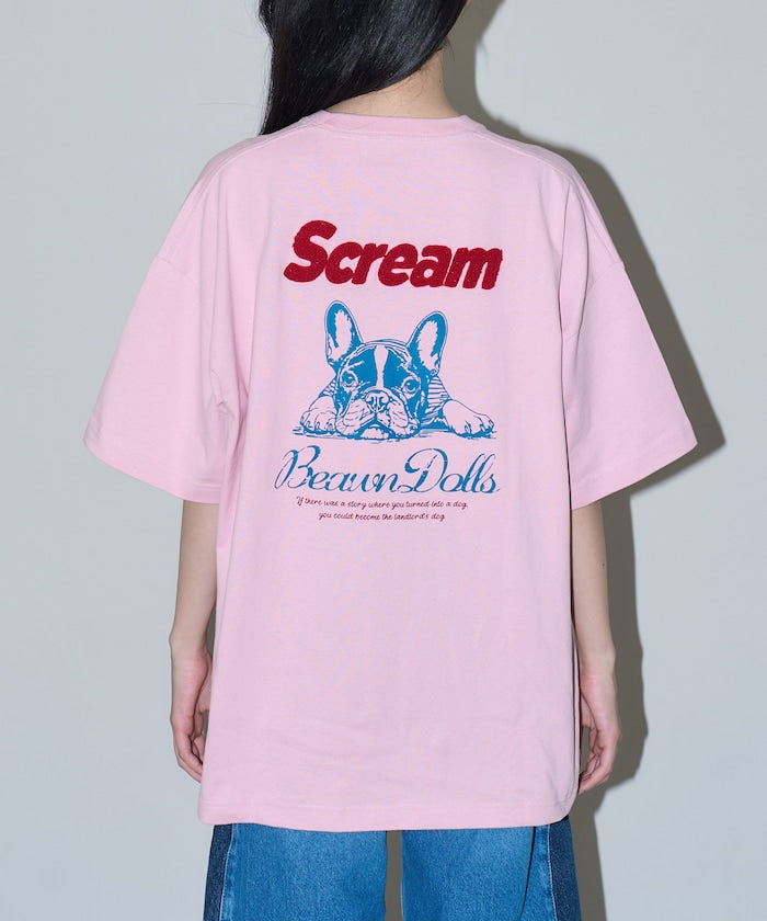 PUBLUX French Bulldog Animal Print T-shirts 刺繡短袖T恤