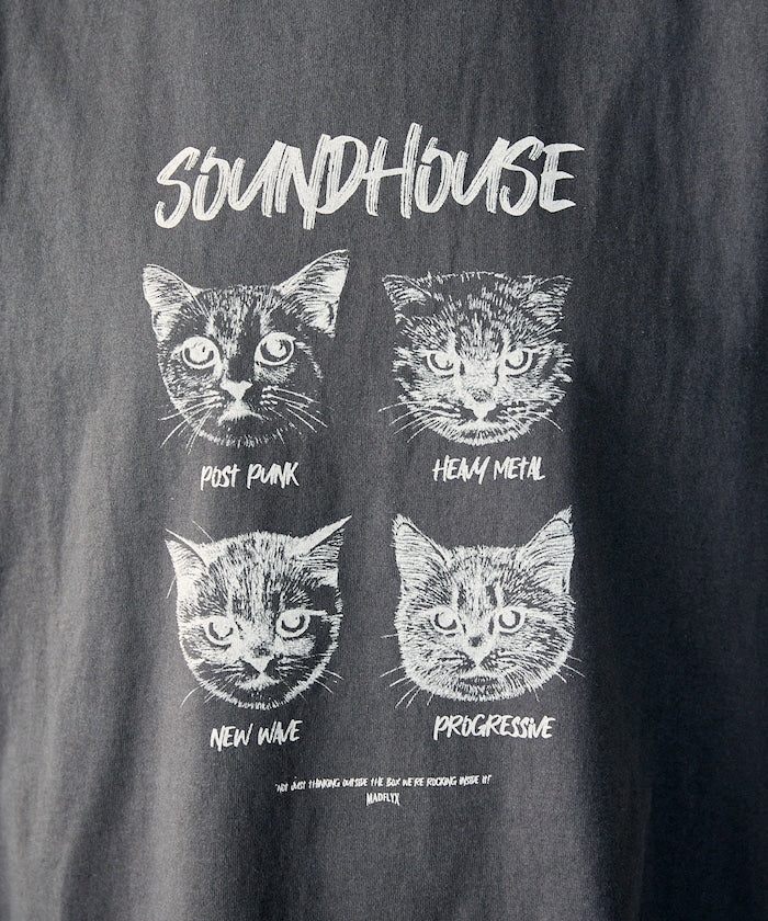 PUBLUX 限定 SOUNDHOUSE 貓咪印花 T 恤