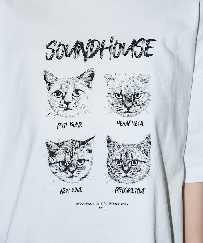 PUBLUX 限定 SOUNDHOUSE 貓咪印花 T 恤