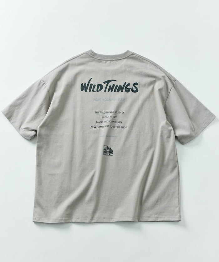 WILD THINGS × FREAK'S STORE 寬版LOGO圓領短袖T恤上衣