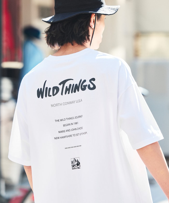 WILD THINGS × FREAK'S STORE 寬版LOGO圓領短袖T恤上衣