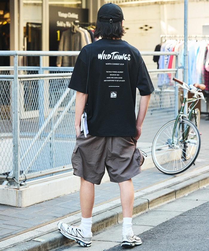 WILD THINGS × FREAK'S STORE 寬版LOGO圓領短袖T恤上衣