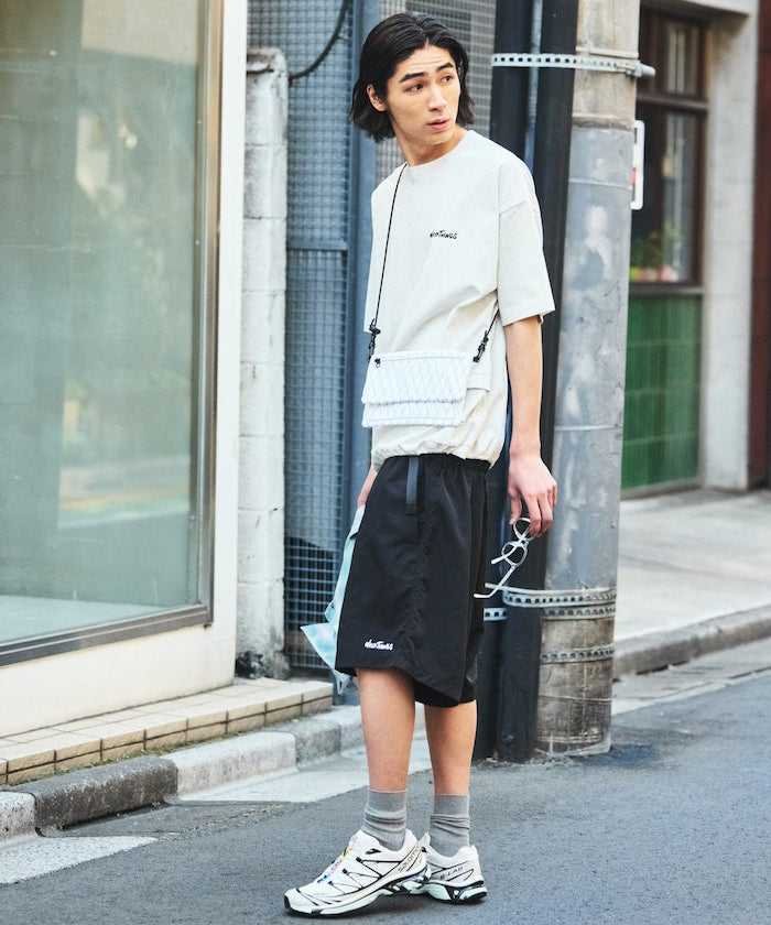 WILD THINGS × FREAK'S STORE 刺繡LOGO登山短褲