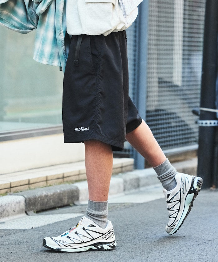 WILD THINGS × FREAK'S STORE 刺繡LOGO登山短褲