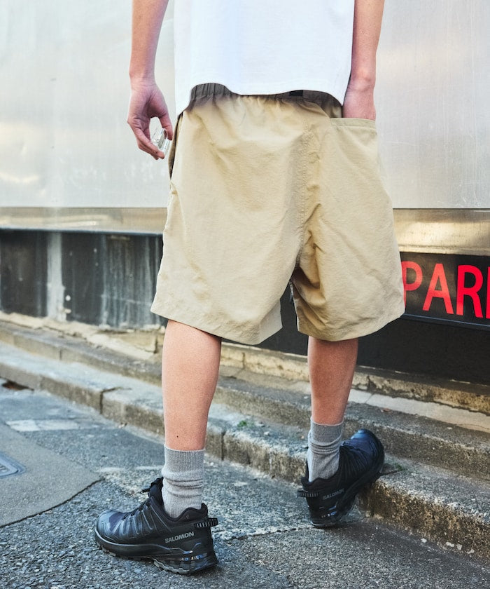 WILD THINGS × FREAK'S STORE 刺繡LOGO登山短褲