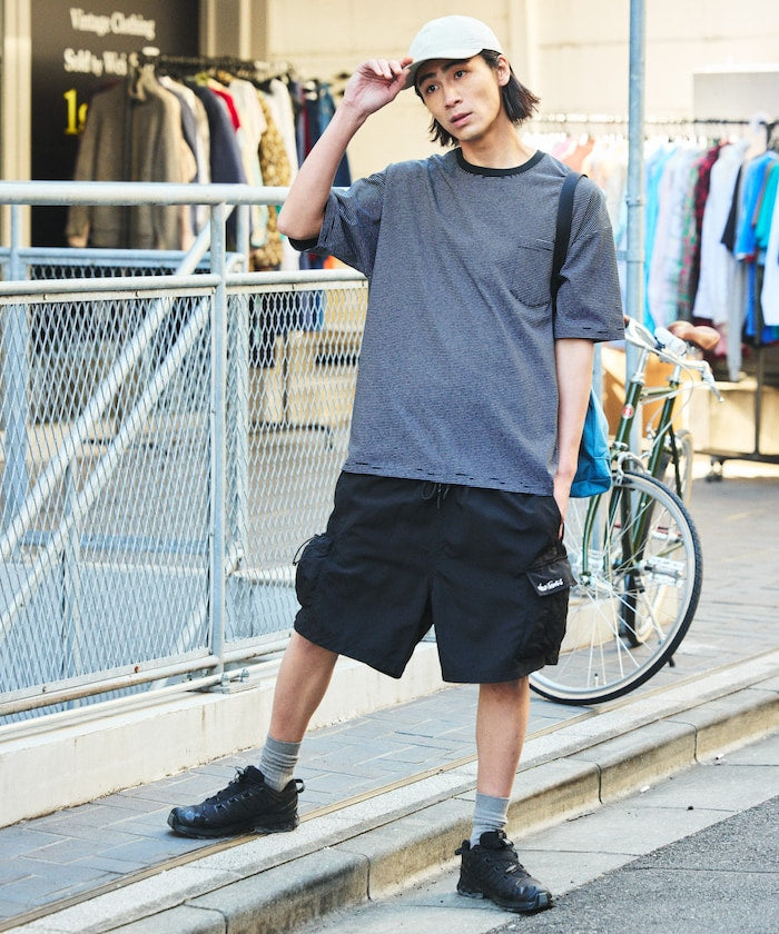 WILD THINGS × FREAK'S STORE 刺繡LOGO工裝短褲